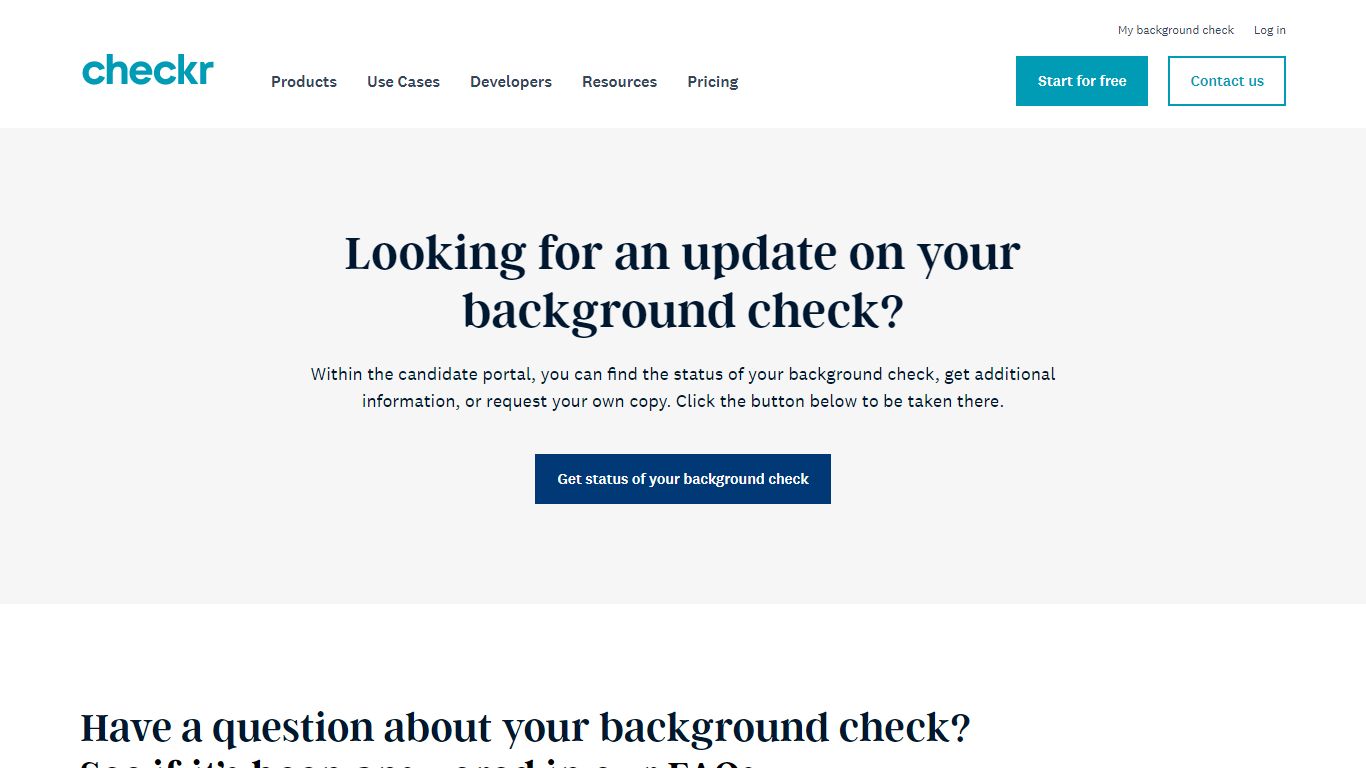 Candidate Background Check Status and FAQ | Checkr